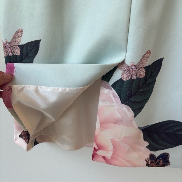 Ted Baker Annile Magnificent Floral Butterfly Knee Length Sheath Dress Formal - Picture 10 of 12